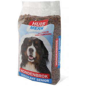Huismerk Krokante Brok Senior hondenvoer