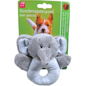 Pluche beest 13 cm met piep