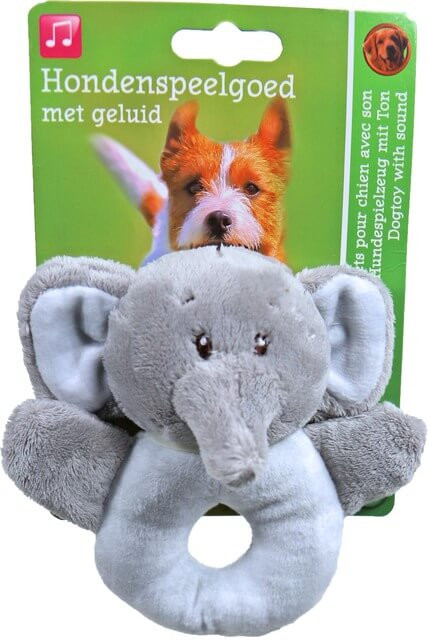 Pluche beest 13 cm met piep