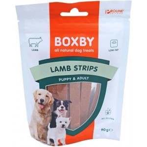 Boxby pour chiens Agneau Strips 90 g 15 x 90 g