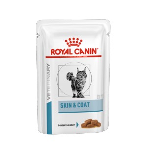 Royal Canin Vetarinary Skin & Coat pâtée pour chat 2 boîtes (24 x 85 g)