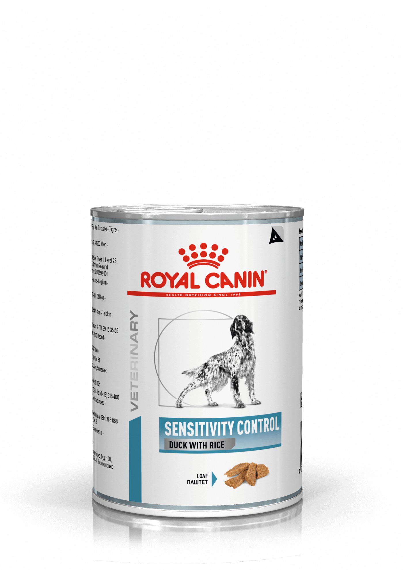 Image de 4 lots (48 x 410 g) Royal Canin Veterinary Sensitivity Control canard avec riz pâtée pour chien