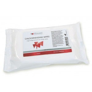 Maxani Chloorhexidine lingettes à la vitamine E Par 3 unités