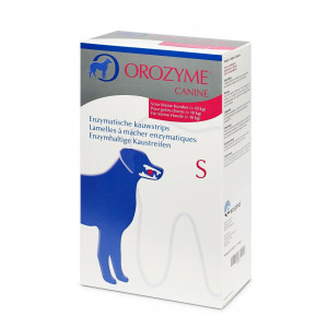 Orozyme lamelles à mâcher enzymatiques S pour chien (0-10 kg) 2 x 224 g