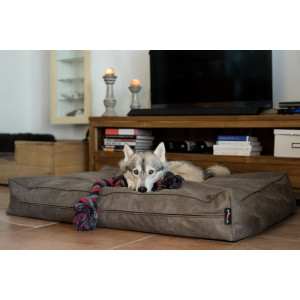 Lit pour chien Jack and Vanilla classy couleur pierre L - 100 x 70 x 14 cm