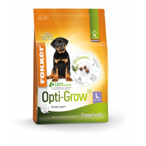 Fokker Opti-Grow L Puppy/Junior pour chien 2 x 2,5 kg