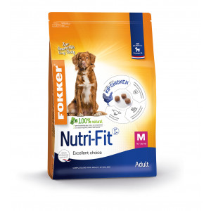 Fokker Nutri-Fit M pour chien 2 x 2,5 kg