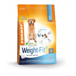 Fokker Weight-Fit Light & Sterilised pour chien 2 x 2,5 kg