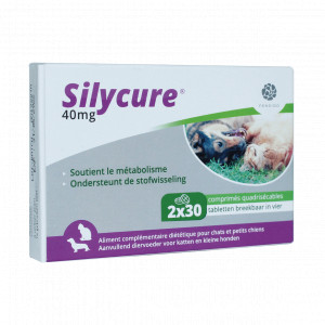Silycure 40 mg comprimés pour chats et petits chiens 3 x 60 comprimés