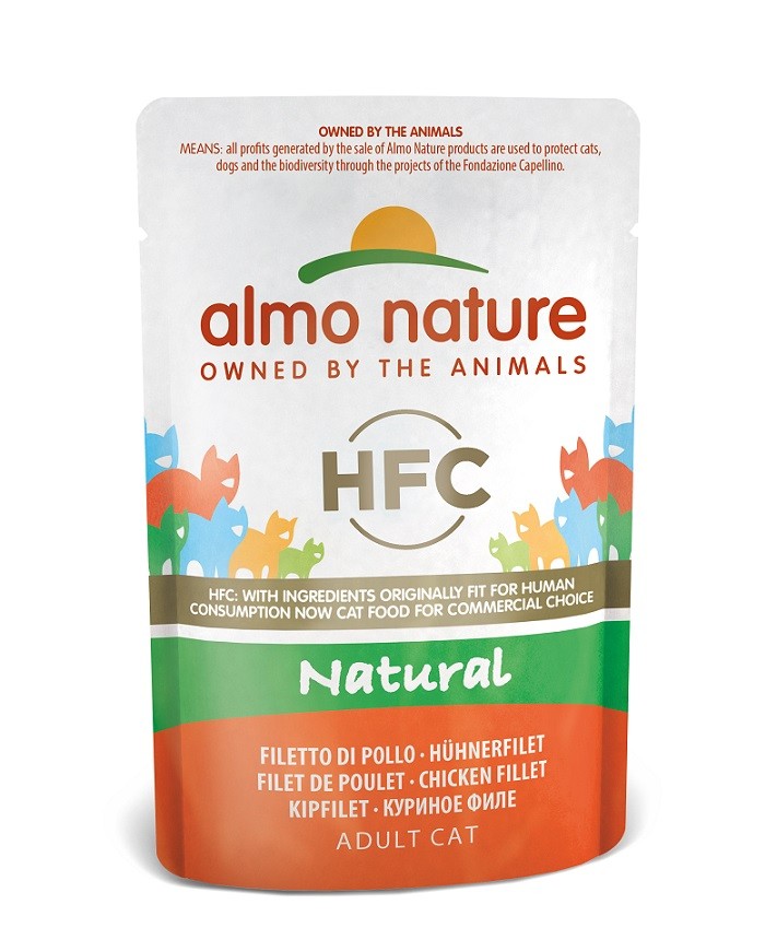 Almo Nature HFC Natural filet de poulet pâtée pour chat (55 g)