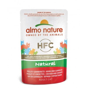 Almo Nature Classic Nature Poulet & Crevettes pour chat 55g