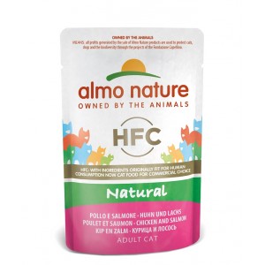 Almo Nature Classic Nature Poulet et Saumon pour chat 55g