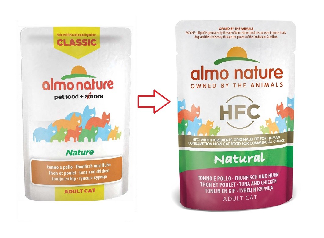 Almo Nature HFC Natural au thon et poulet pour chat (55 g)