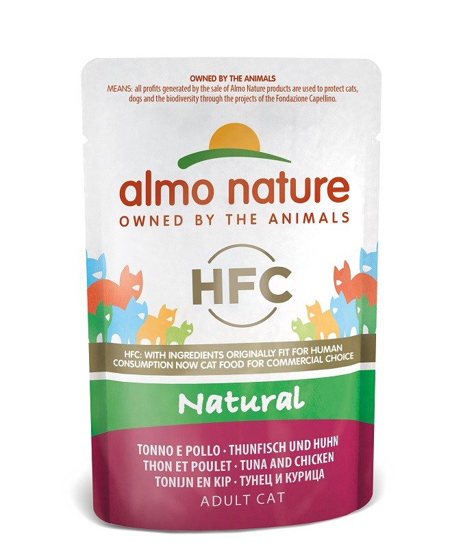 Almo Nature HFC Natural thon et poulet pâtée pour chat (55 g)