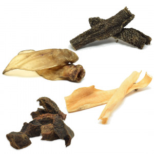 Assortiment de friandises naturelles au bœuf pour chien Paquet combi
