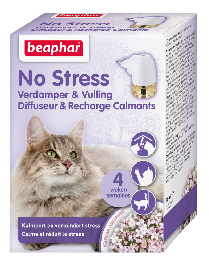 Beaphar No Stress diffuseur pour chat & recharge calmant