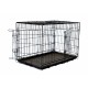 Brekz Cage de transport noire pour chien