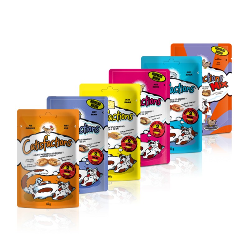 Catisfactions Combipack Bonbons Chat 6 Sachets Bas Prix