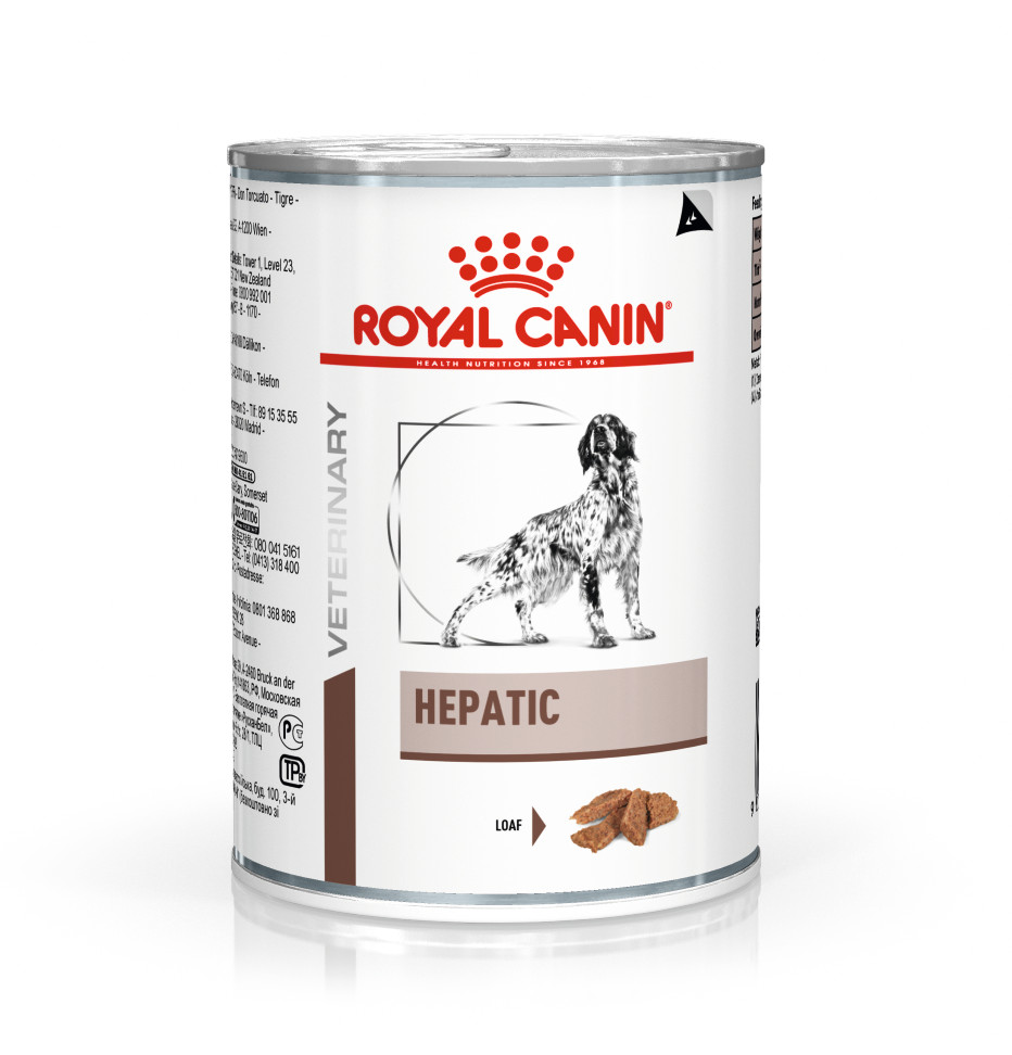 Image de 4 lots (48 x 420 g) Royal Canin Veterinary Hepatic pâtée pour chien