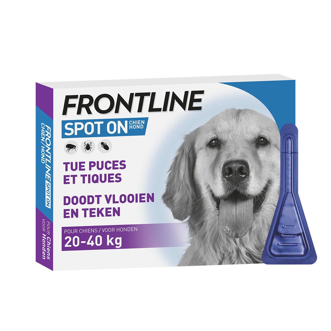 Frontline Spot On pour chien  20 - 40 kg / L