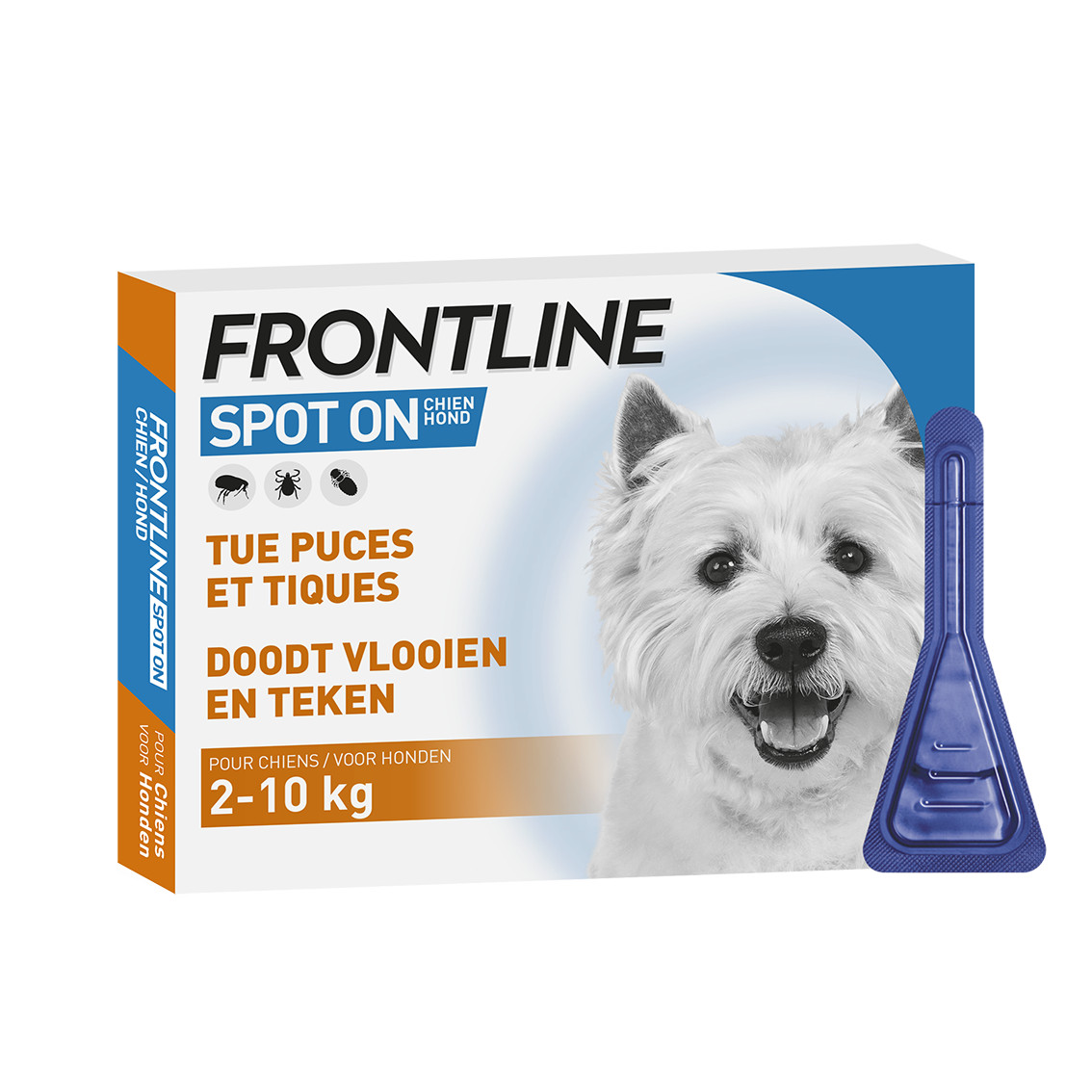 Frontline Spot On pour chiens 2-10 kg / S