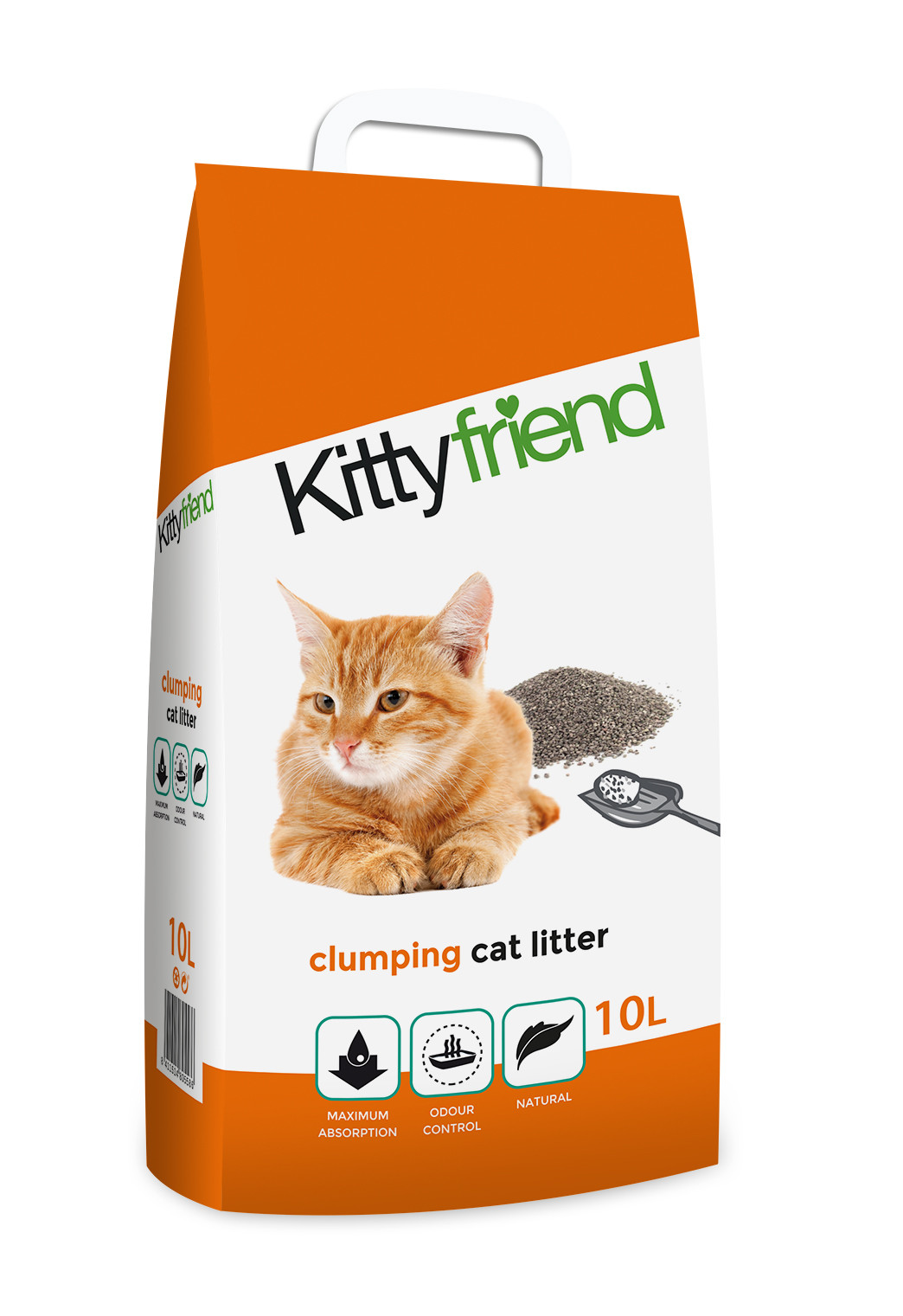 Litière Kitty Friend Clumping pour chat Agglomérante