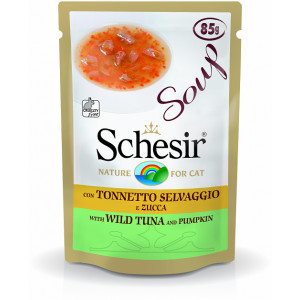 Schesir Cat Soup Wilde Tonijn & Pompoen