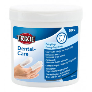 Trixie vingerpads tandreiniging voor hond en kat 50 st