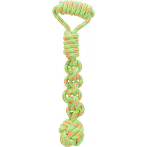 Knoopbal aan touw ø8cm L38cm voor de hond