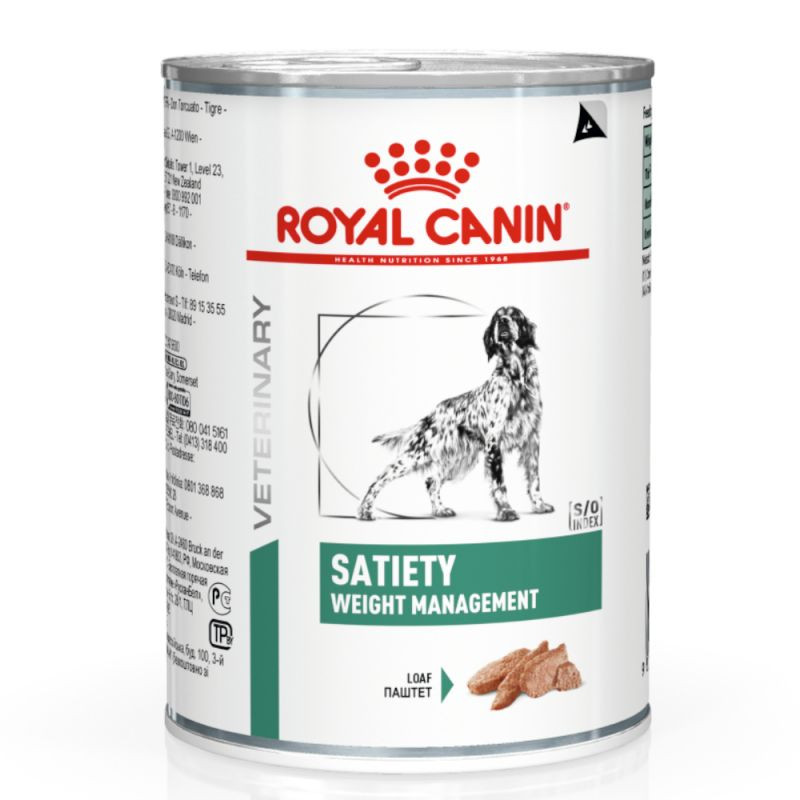 Image de 4 lots (48 x 410 g) Royal Canin Veterinary Satiety Weight Management pâtée pour chien