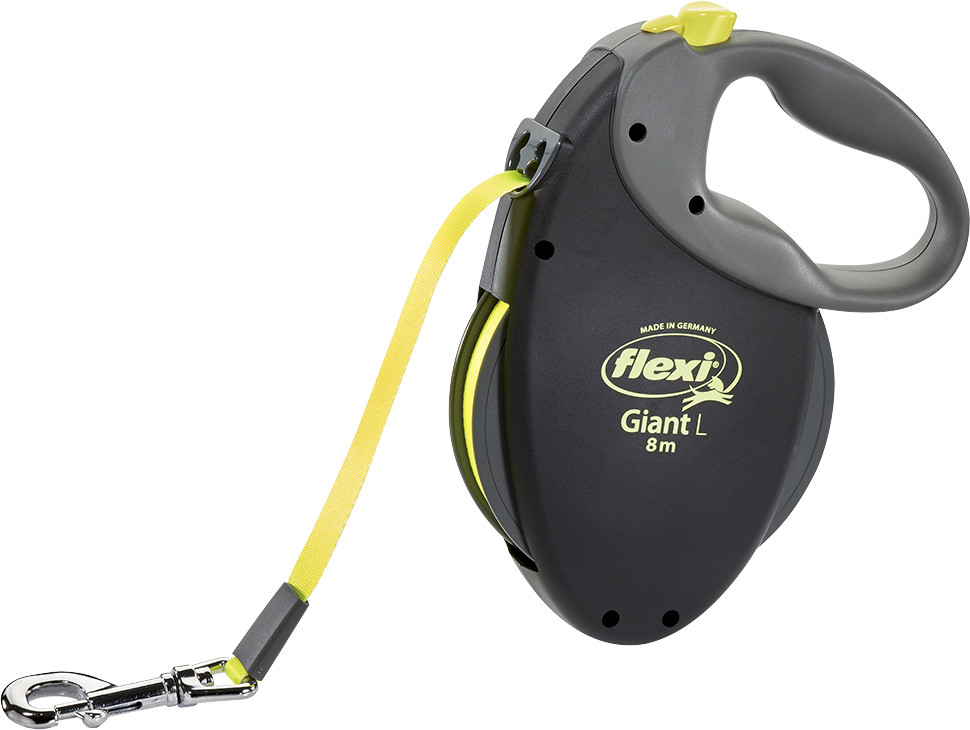 Laisse Flexi Giant L 8 mètres jaune neon fluo