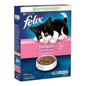 Felix Junior Sensations pour chat 3 x 1 kg