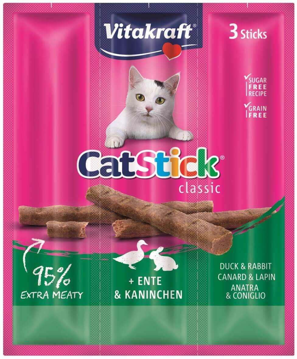 Vitakraft Catstick Classic canard & lapin pour chats
