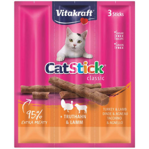 Vitakraft Catsticks Kalkoen/Lam