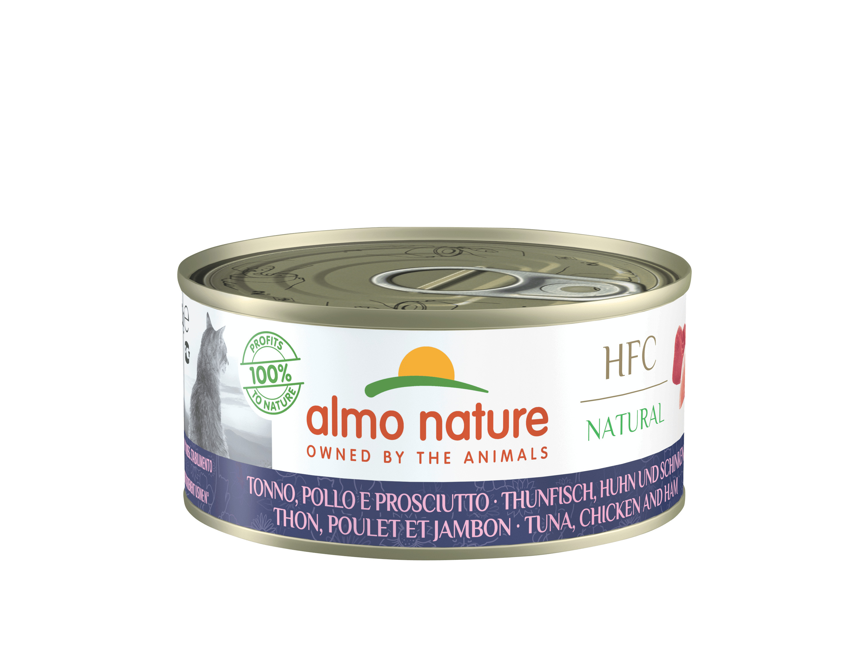 Almo Nature HFC au thon, poulet et jambon pour chat