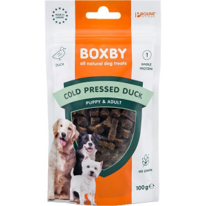 Boxby Cold Pressed friandises au canard pour chien 100 g