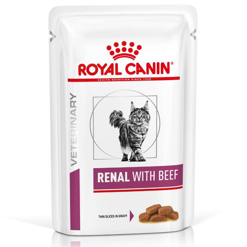 Royal Canin Veterinary Renal au boeuf pâtée pour chat