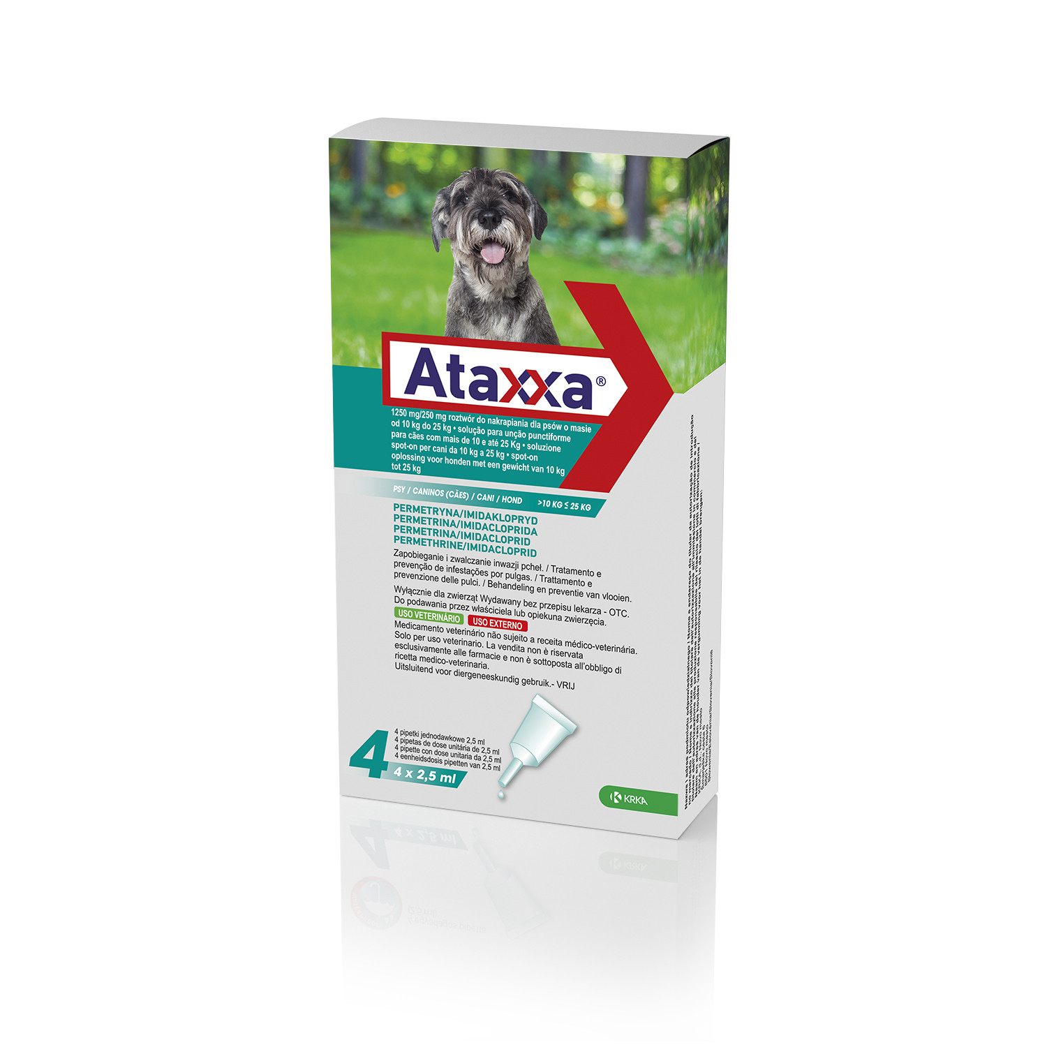 Ataxxa Spot-On voor honden van 10 tot 25kg