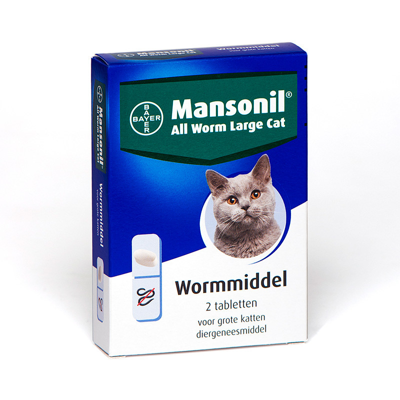Mansonil All Worm Large Cat voor de kat