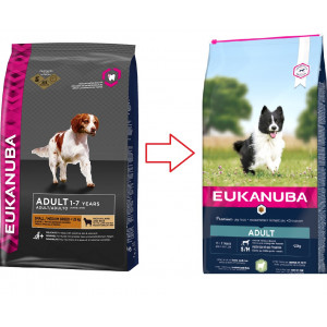Eukanuba Adult Small Medium Breed agneau riz pour chien