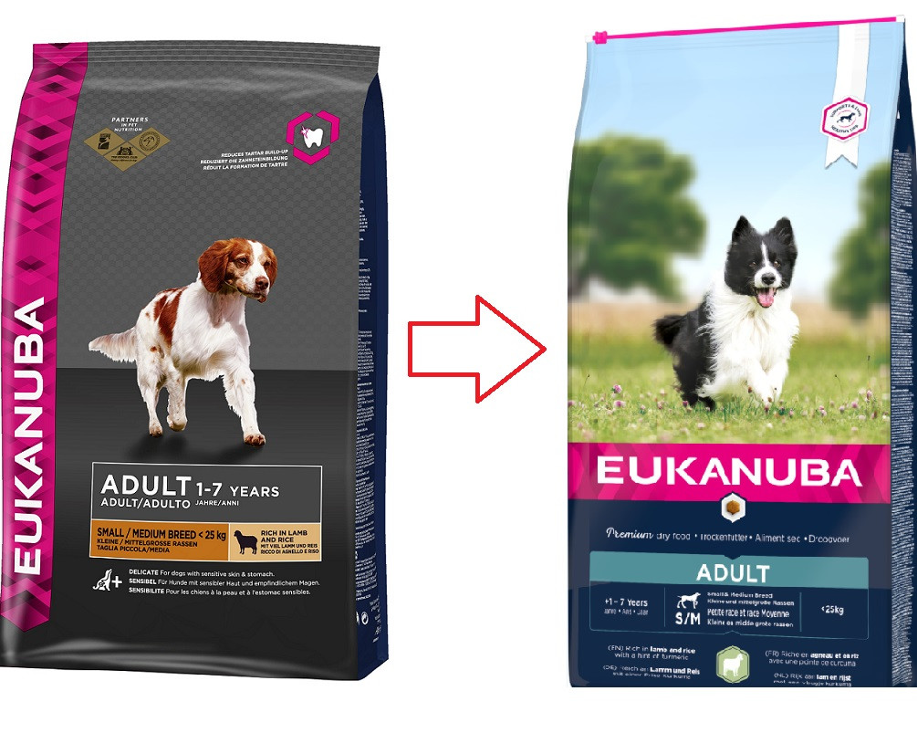 Eukanuba Adult Small Medium Breed agneau riz pour chien