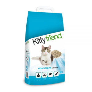 Kitty Friend Absorbent litière pour chat 3 x 10 litres