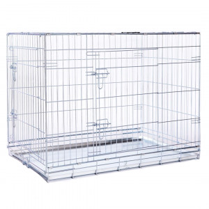 Brekz Cage de transport pour chien galvanisée L