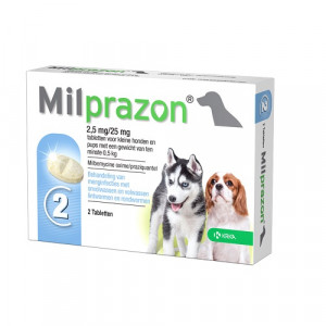 Milprazon Ontwormingskuur hond en puppy (0,5 - 5 kg