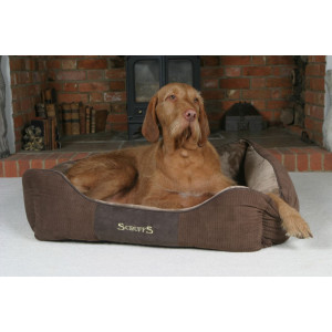 Scruffs Chester Box Bed panier pour chien Chocolat L