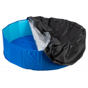 Housse protection de piscine pour chien M 80 cm - Bleu