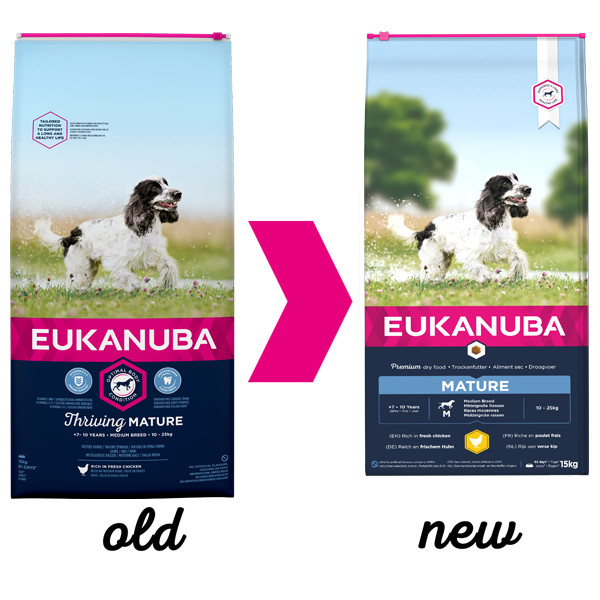 Eukanuba Thriving Mature Medium Breed au poulet pour Chien