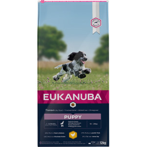 Eukanuba Puppy Medium Breed au poulet pour chiot 3 x 3 kg