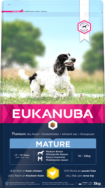 Eukanuba Thriving Mature Medium Breed au poulet pour Chien