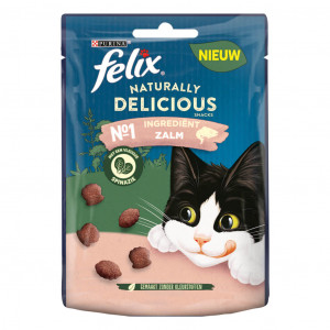 Felix Naturally Delicious au saumon friandises pour chat 8 x 50 g